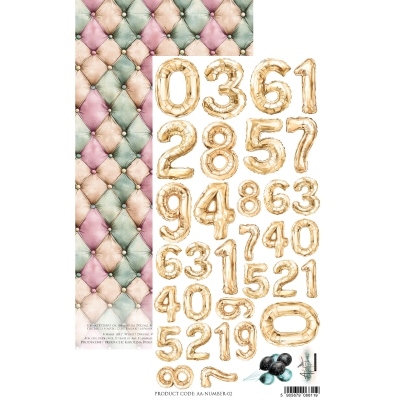 DREAMY DREAMS / MARZYCIELSKIE SNY - ARKUSZ Z DODATKAMI 6'' x 12'' - AA-NUMBERS-02