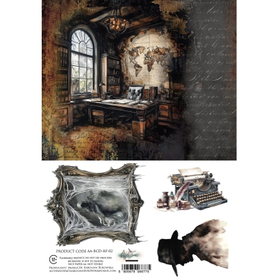BEHIND CLOSED DOORS / ZA ZAMKNIĘTYMI DRZWIAMI - AA-BCD-RP-02 PAPIER RYŻOWY A4