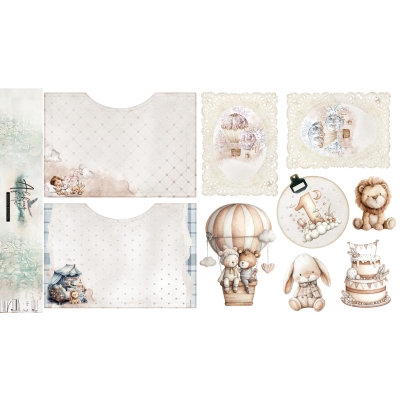 # 53 THE BABY - The Baby MATERIAŁOWE dodatki do wycięcia AA-BABY-FABRIC-03