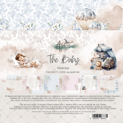 # 53 THE BABY - The Baby Zestaw papierów do scrapbookingu 8'x8' AA-BABY-08