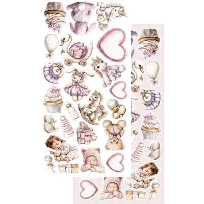 # 53 THE BABY - The Baby BOY Zestaw dodatku do scrapbookingu 6x12 AA-BABY-11