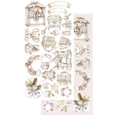 # 53 THE BABY - The Baby BOY Zestaw dodatku do scrapbookingu 6x12 AA-BABY-11