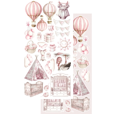 # 53 THE BABY - The Baby BOY Zestaw dodatku do scrapbookingu 6x12 AA-BABY-11