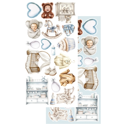 # 53 THE BABY - The Baby BOY Zestaw dodatku do scrapbookingu 6x12 AA-BABY-10