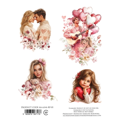 Rice Paper/ papier ryżowy AA-love-RP-01