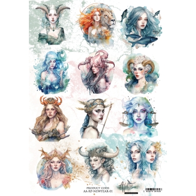 Rice Paper/ papier ryżowy AA-NEWYEAR-RP-01