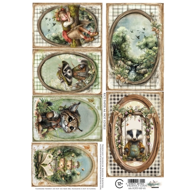 FRIENDS OF THE FOREST / PRZYJACIELE LASU - PAPIER RYŻOWY A4 - AA-FOTF-RP-01