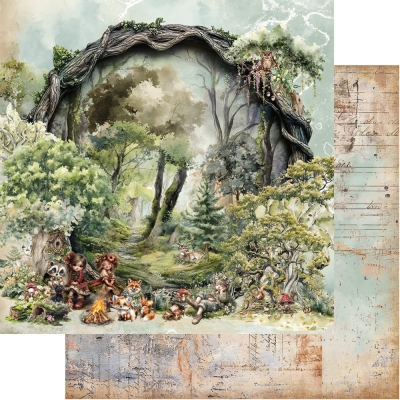 # 55 FRIENDS OF THE FOREST / PRZYJACIELE LASU - AA-FOTF-07 Zestaw papierów do scrapbookingu