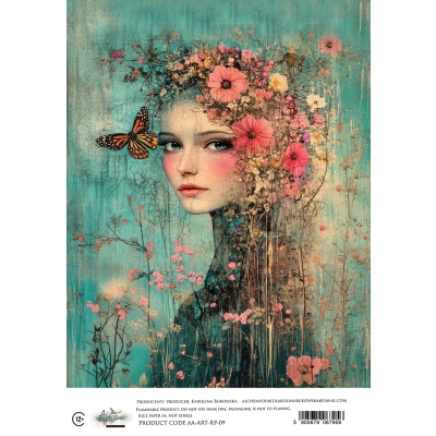 # 56 ART - AA-ART-RP-09 PAPIER RYŻOWY/ RICE PAPER 09