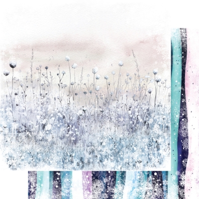 ZESTAW PAPIERÓW ŚREDNI - MAGIC OF THE NORTHERN LIGHTS / MAGIA ZORZY POLARNEJ - AA-MOTNL- 08 - 8''X8''