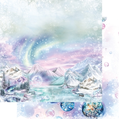 ZESTAW PAPIERÓW ŚREDNI - MAGIC OF THE NORTHERN LIGHTS / MAGIA ZORZY POLARNEJ - AA-MOTNL- 08 - 8''X8''