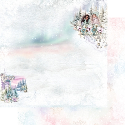 ZESTAW PAPIERÓW ŚREDNI - MAGIC OF THE NORTHERN LIGHTS / MAGIA ZORZY POLARNEJ - AA-MOTNL- 08 - 8''X8''