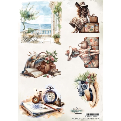 ## 44 MEMORIES FROM THE TRIP - PAPIER RYŻOWY