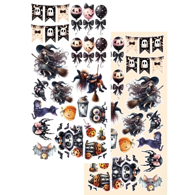 TRICK OR TREAT - Happy Halloween - DODATKI DO WYCINANIA - 6X12''