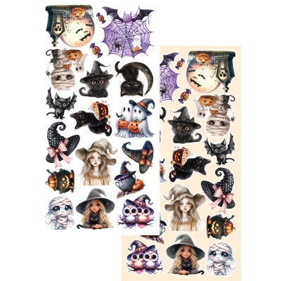 TRICK OR TREAT - Happy Halloween - DODATKI DO WYCINANIA - 6X12''