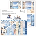 Sea Story mały zestaw - Bloczek papierów do scrapbookingu 20,3x20.3cm - Lemoncraft