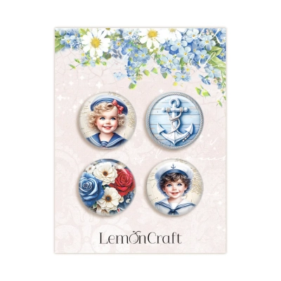 Sea Story - Zestaw samoprzylepnych ozdób / buttonów - Lemoncraft