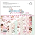 Cotton Candy Elements GIRL - Elementy do wycinania - Bloczek papierów do scrapbookingu 20.3x20.3cm - Lemoncraft