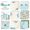 DEAR DIARY - FORGET-ME-NOT ZESTAW GŁÓWNY - ZESTAW PAPIERÓW DO SCRAPBOOKINGU 30X30CM - LEMONCRAFT