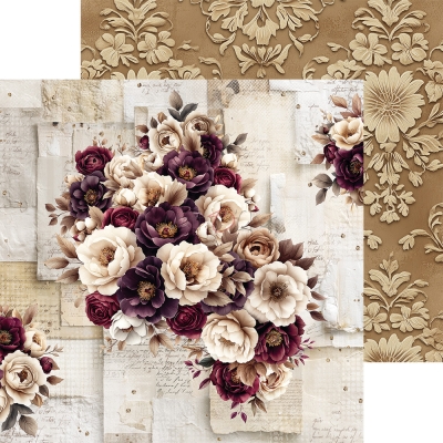 PLUM AND CARAMEL - zestaw papierów 30,5x30,5cm - PRZEDSPRZEDAŻ - WYSYŁKA PO 25 PAŹDZIERNIKA 2025
