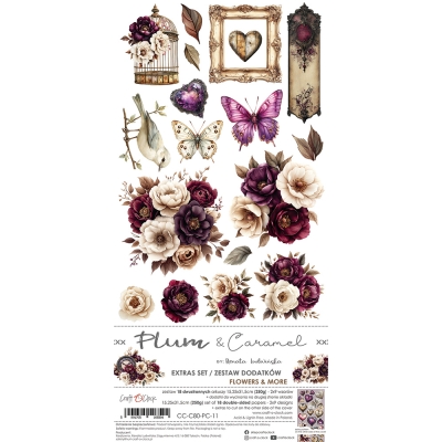 PLUM AND CARAMEL - zestaw DODATKÓW - FLOWERS & MORE - PRZEDSPRZEDAŻ - WYSYŁKA PO 25 PAŹDZIERNIKA 2025