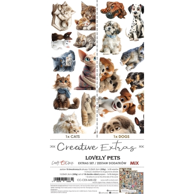 CREATIVE EXTRAS - MIX 02 - LOVELY PETS - zestaw DODATKÓW - WYSYŁKA PO 10 grudnia 2025