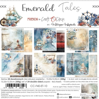 PRZEDSPRZEDAŻ - EMERALD TALES - zestaw papierów 15,2 x 15,2cm - WYSYŁKA PO 2 LIPCA 2025