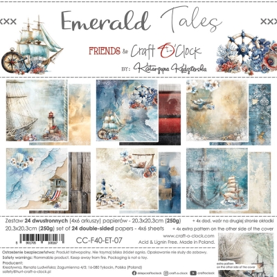 PRZEDSPRZEDAŻ - EMERALD TALES - zestaw papierów 20,3x20,3cm - WYSYŁKA PO 2 LIPCA 2025