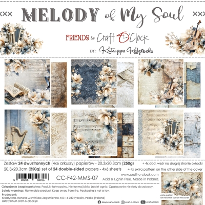 MELODY OF MY SOUL - zestaw papierów 20,3x20,3cm - PRZEDSPRZEDAŻ - WYSYŁKA PO 20 PAŹDZIERNIKA 2025