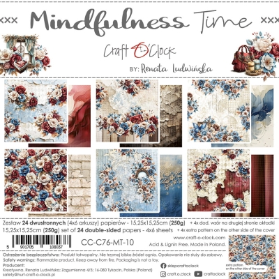 PRZEDSPRZEDAŻ - MINDFULNESS TIME - zestaw papierów 15,2 x 15,2cm - WYSYŁKA PO 2 LIPCA 2025