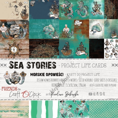 O'CLOCK - SEA STORIES - zestaw kart do Project Life
