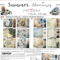 PRZEDSPRZEDAŻ - SUMMER ADVENTURES - zestaw papierów 20,3x20,3cm - MIX - WYSYŁKA PO 2 LIPCA 2025