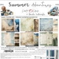 PRZEDSPRZEDAŻ - SUMMER ADVENTURES - zestaw papierów 20,3x20,3cm - BASIC - WYSYŁKA PO 2 LIPCA 2025