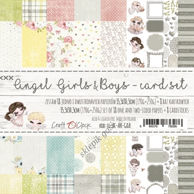 O'CLOCK - ANGEL GIRLS&BOYS - CARD SET - zestaw kartkowy