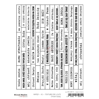 MM - NAPISY - PL - TEKTURKI DIE-CUTS - 11 - CHRZEST ŚW.