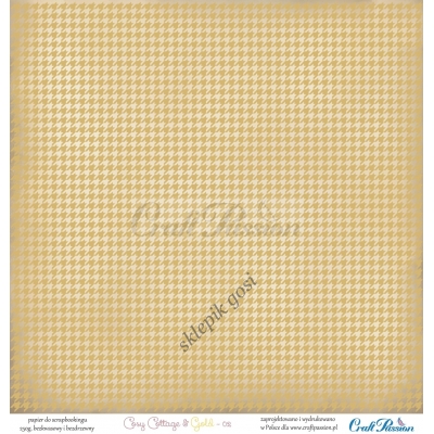 Cosy Cottage 02 Gold - papier 30,5x30,5cm