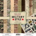 Zestaw papierów do scrapbookingu - MILITARY STYLE
