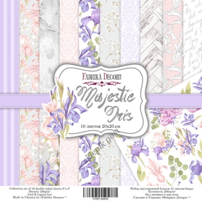 Zestaw papierów do scrapbookingu - MAJESTIC IRIS