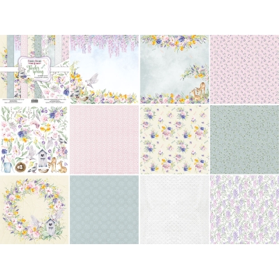 FABRYKA Zestaw papierów do scrapbookingu - TENDER SPRING