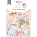 ZESTAW DODATKÓW DO SCRAPBOOKINGU - 55 elementów SHABBY BABY GIRL