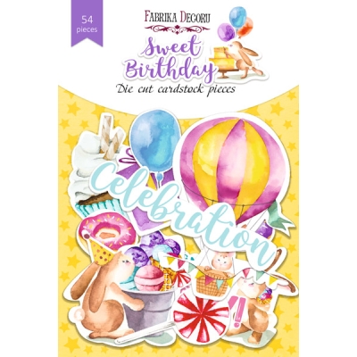 FABRYKA ZESTAW DODATKÓW DO SCRAPBOOKINGU SWEET BIRTHDAY