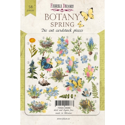 FABRYKA ZESTAW DODATKÓW DO SCRAPBOOKINGU BOTANY SPRING