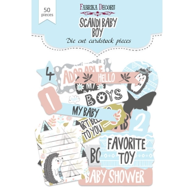 FABRYKA ZESTAW DODATKÓW DO SCRAPBOOKINGU SCANDI BABY BOY