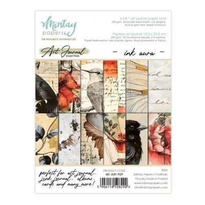 WYSYŁKA PO 25 KWIETNIA 2026 - Mintay ART JOURNAL - Zeszyt Papierów Art Journal - Ink Aura