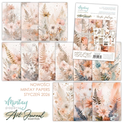 WYSYŁKA PO 15 STYCZNIA 2026 - Mintay ART JOURNAL - Zeszyt Papierów Art Journal - Zeszyt Papierów Art Journal - Tender Feelings