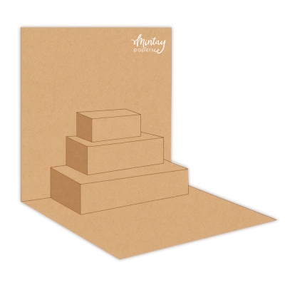 WYSYŁKA PO 20 WRZEŚNIA - Mintay Basic - Wkładka Kartki Pop-Up - kraft, 1 szt