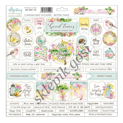 MINTAY - Arkusz naklejek tekturowych - BETTER TIMES