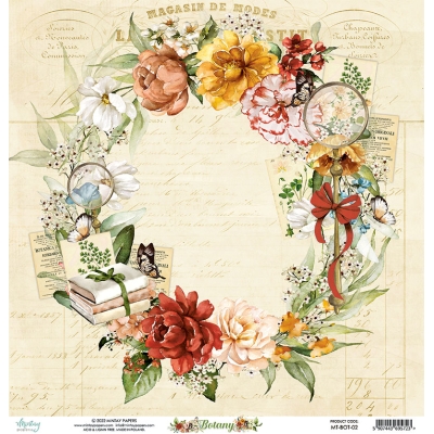 Papier 30,5 cm x 30,5 cm - BOTANY 02