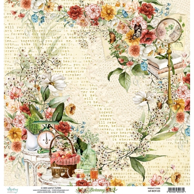 Papier 30,5 cm x 30,5 cm - BOTANY 03