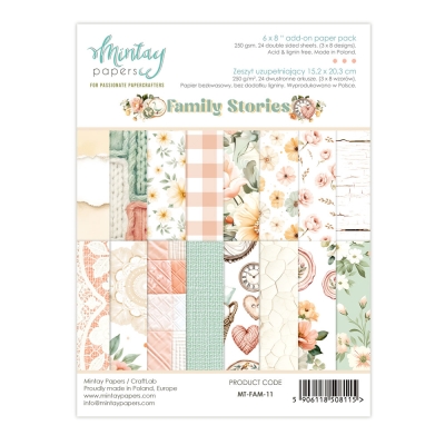 WYSYŁKA PO 25 KWIETNIA 2026 - FAMILY STORIES - ZESTAW 15,2 X 20,3 CM